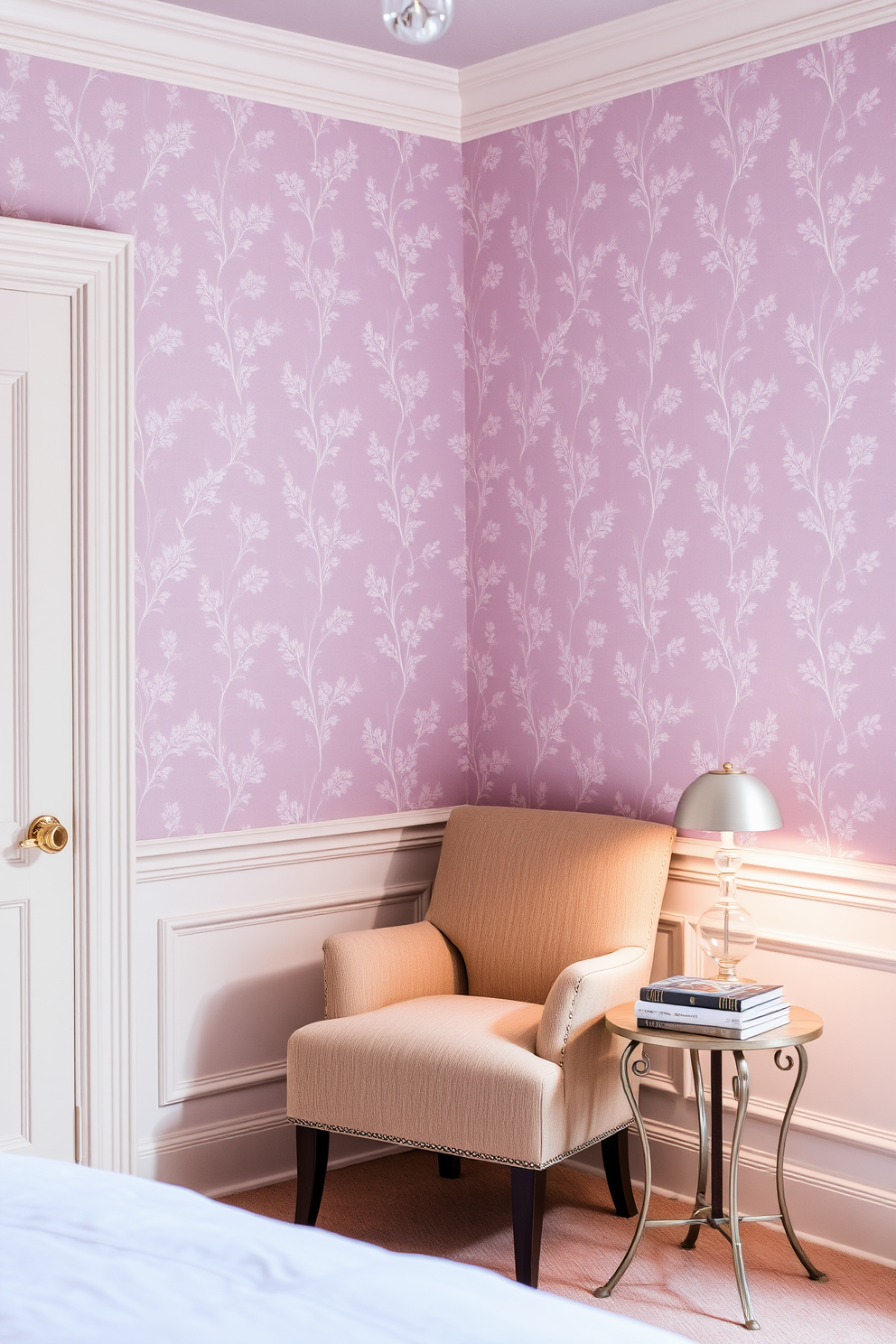 Lilac Wallpaper Decorating Ideas 22