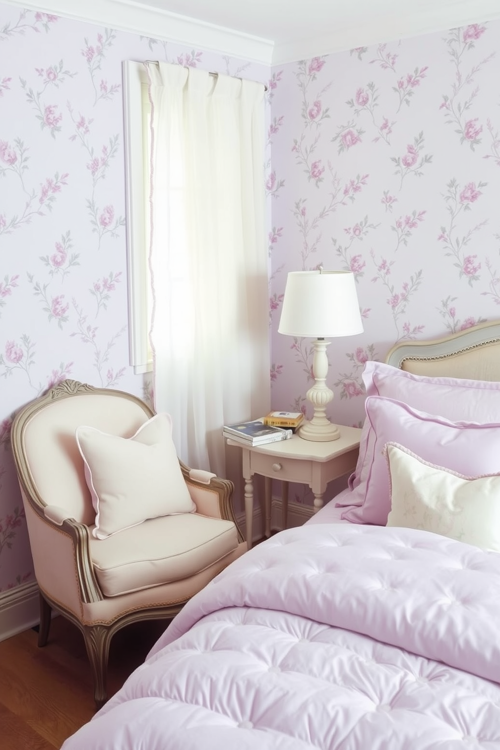 Lilac Wallpaper Decorating Ideas 23