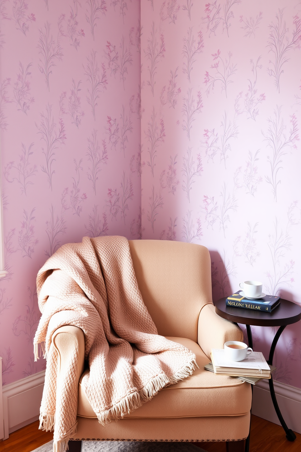 Lilac Wallpaper Decorating Ideas 24