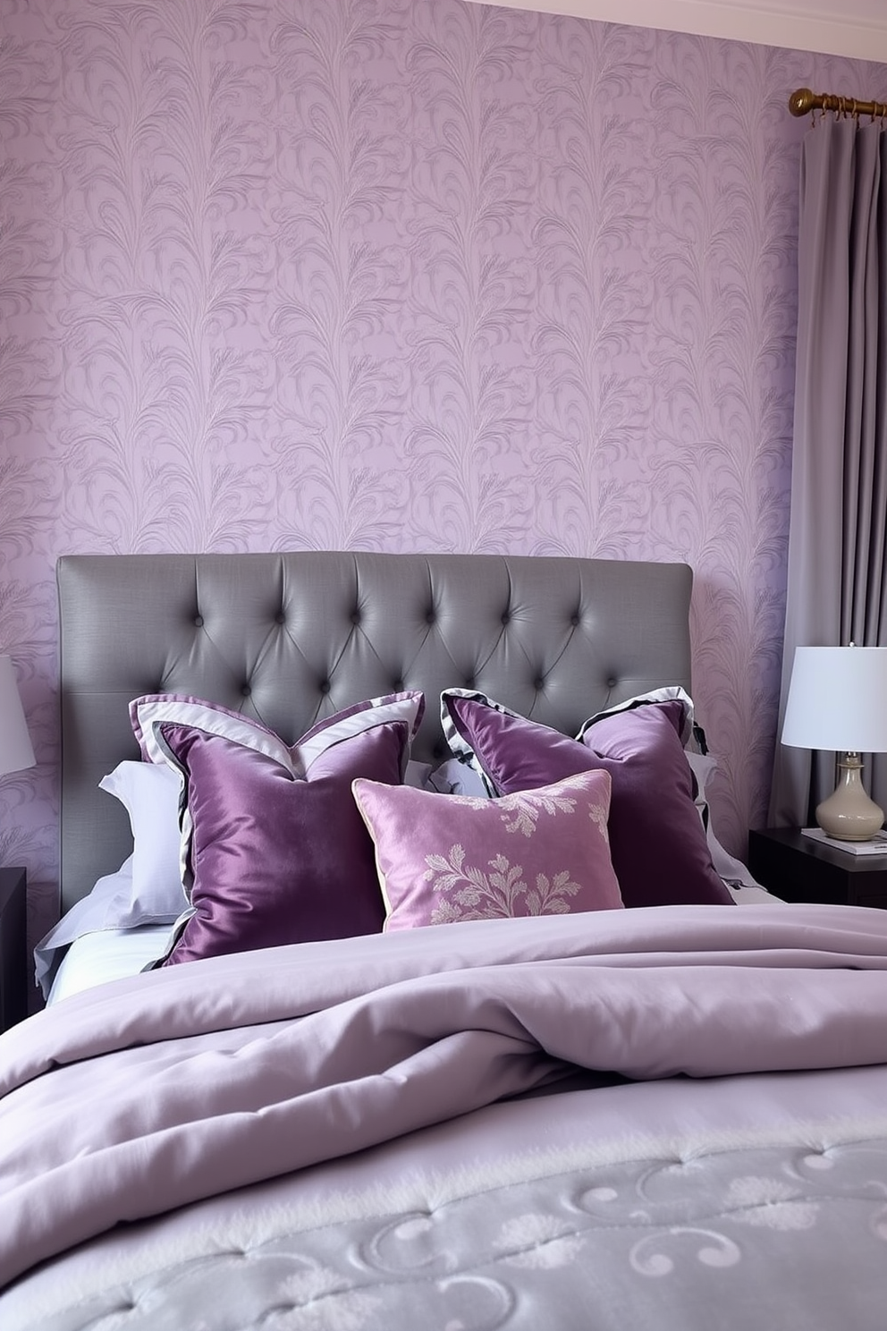 Lilac Wallpaper Decorating Ideas 25