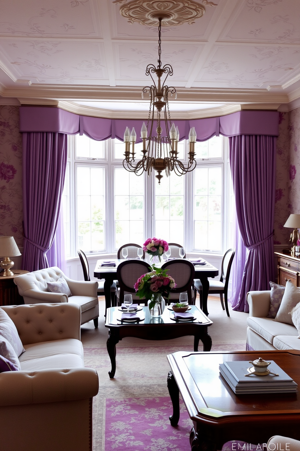 Lilac Wallpaper Decorating Ideas 27