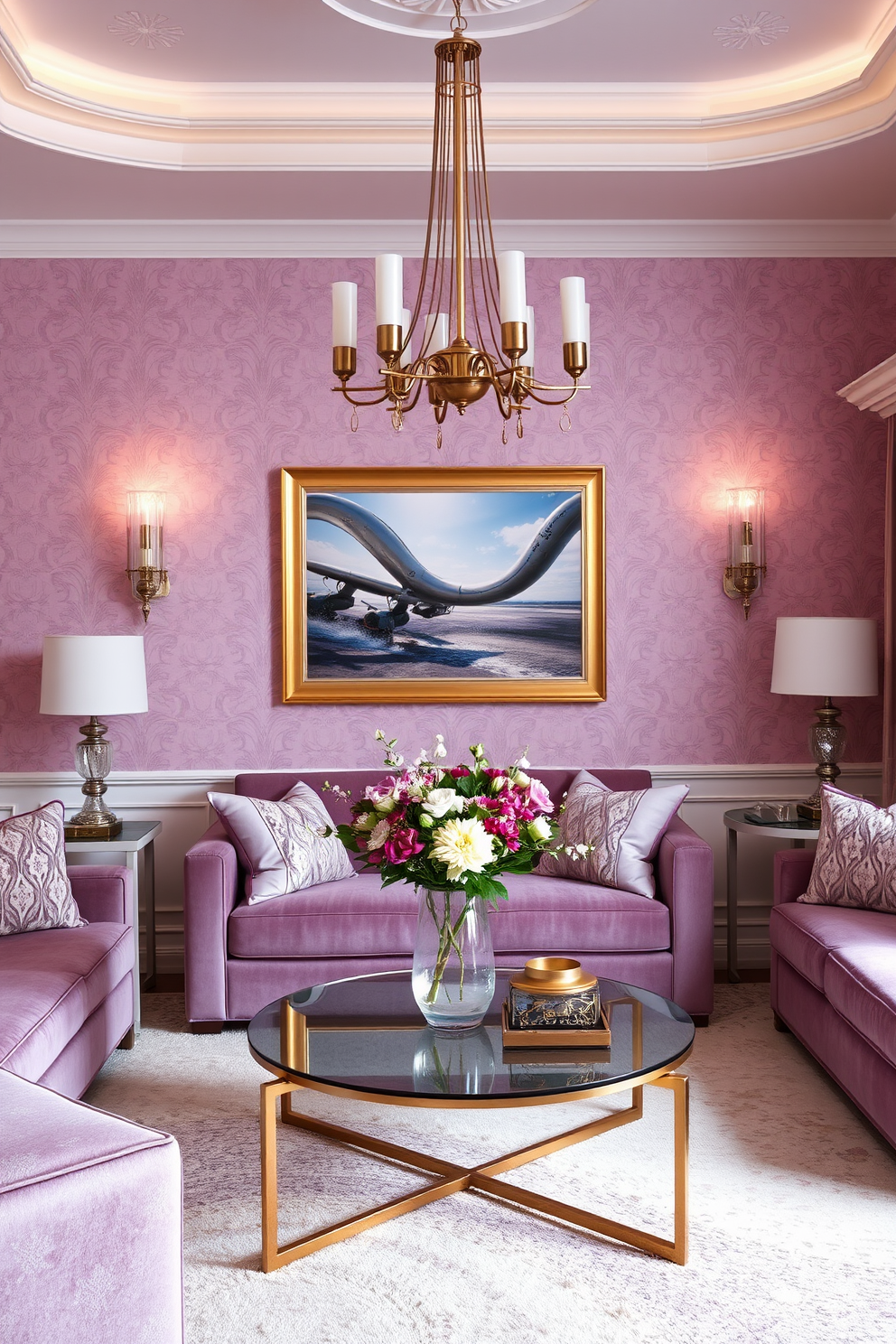 Lilac Wallpaper Decorating Ideas 4