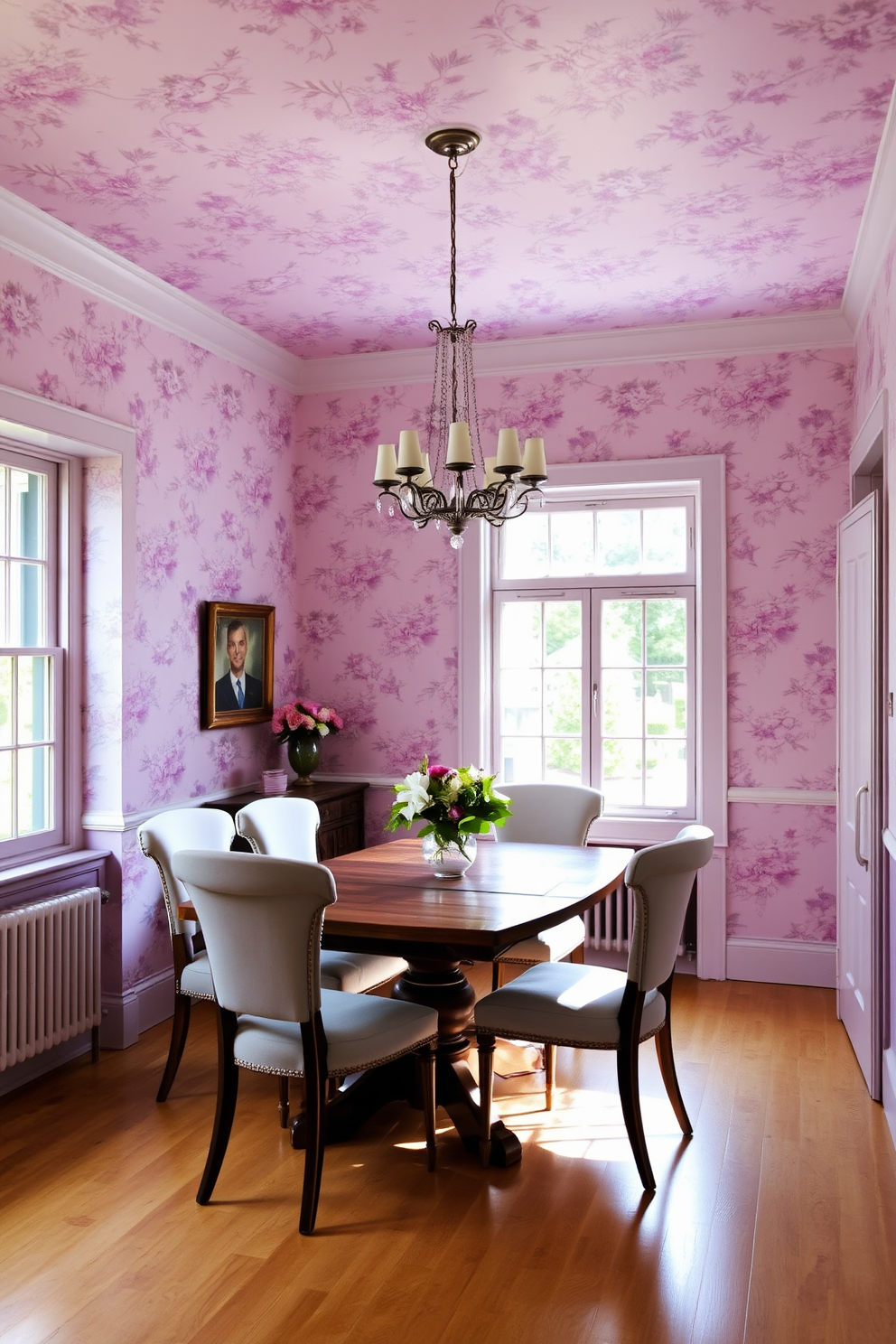 Lilac Wallpaper Decorating Ideas 5