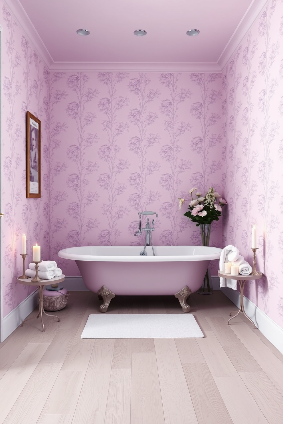 Lilac Wallpaper Decorating Ideas 6