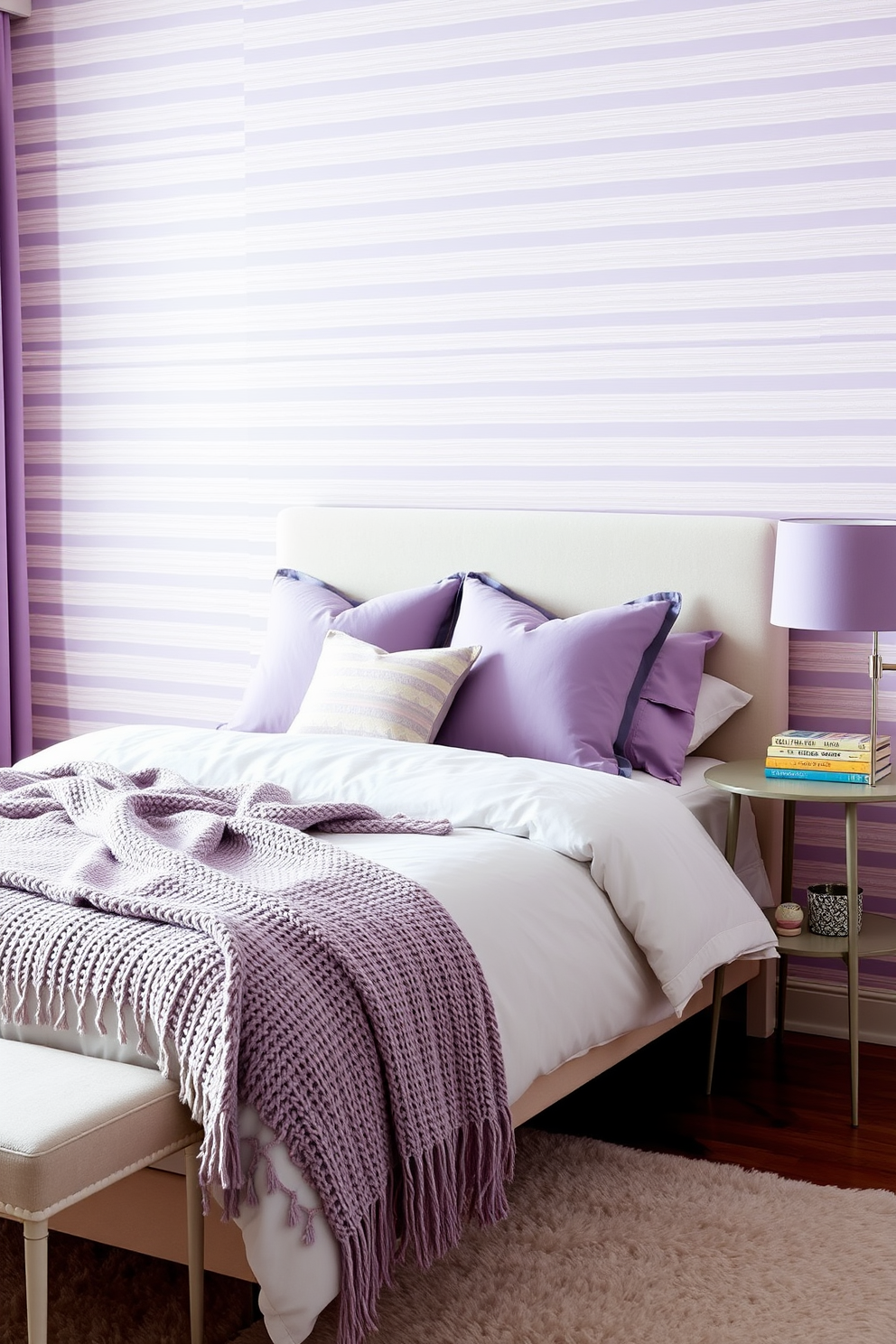 Lilac Wallpaper Decorating Ideas 7