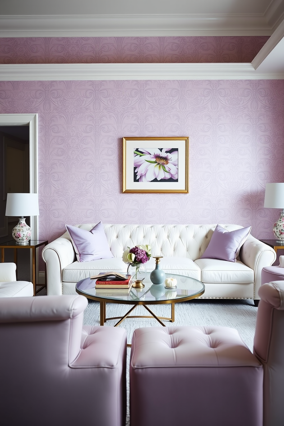 Lilac Wallpaper Decorating Ideas 9