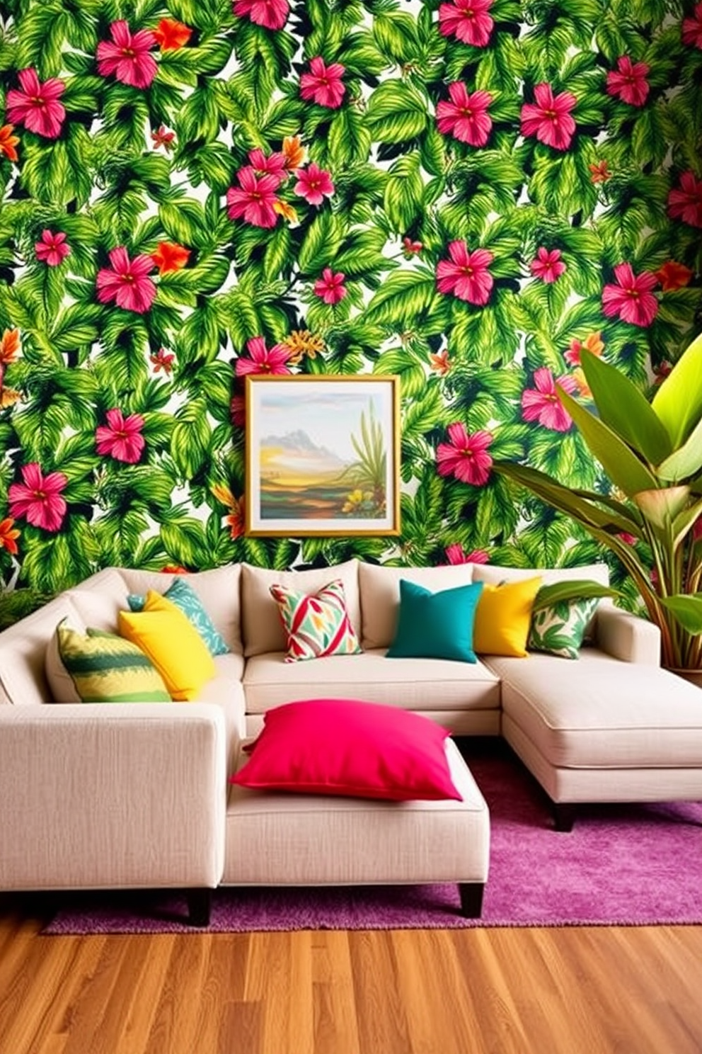 Living Room Wallpaper Decorating Ideas 11