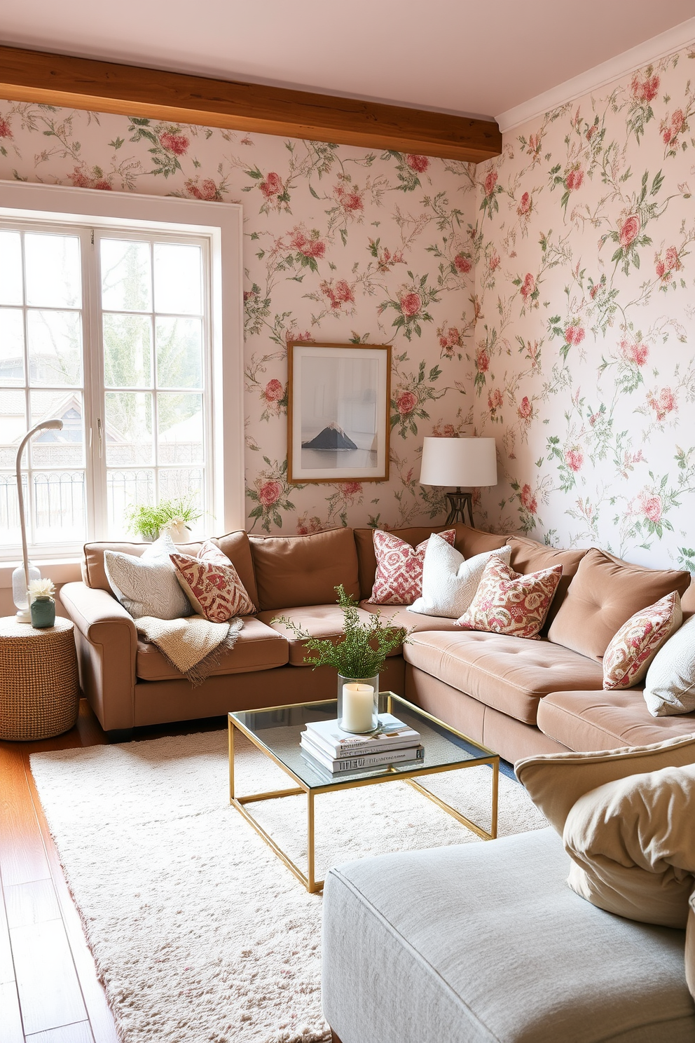 Living Room Wallpaper Decorating Ideas 16