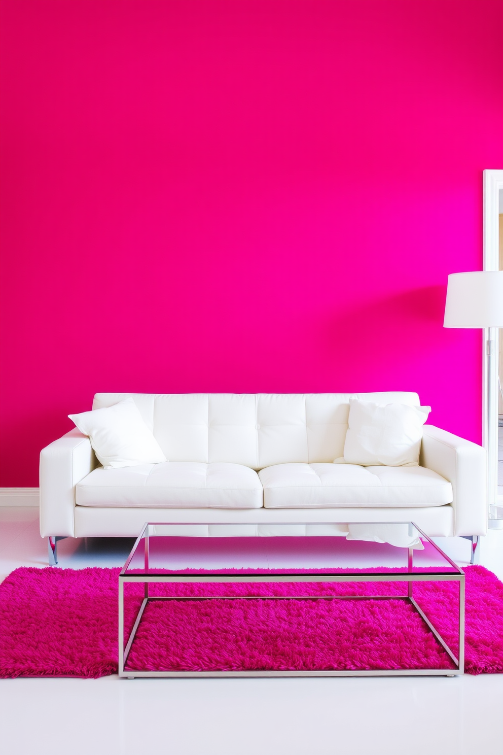 Magenta Wall Painting Ideas 25