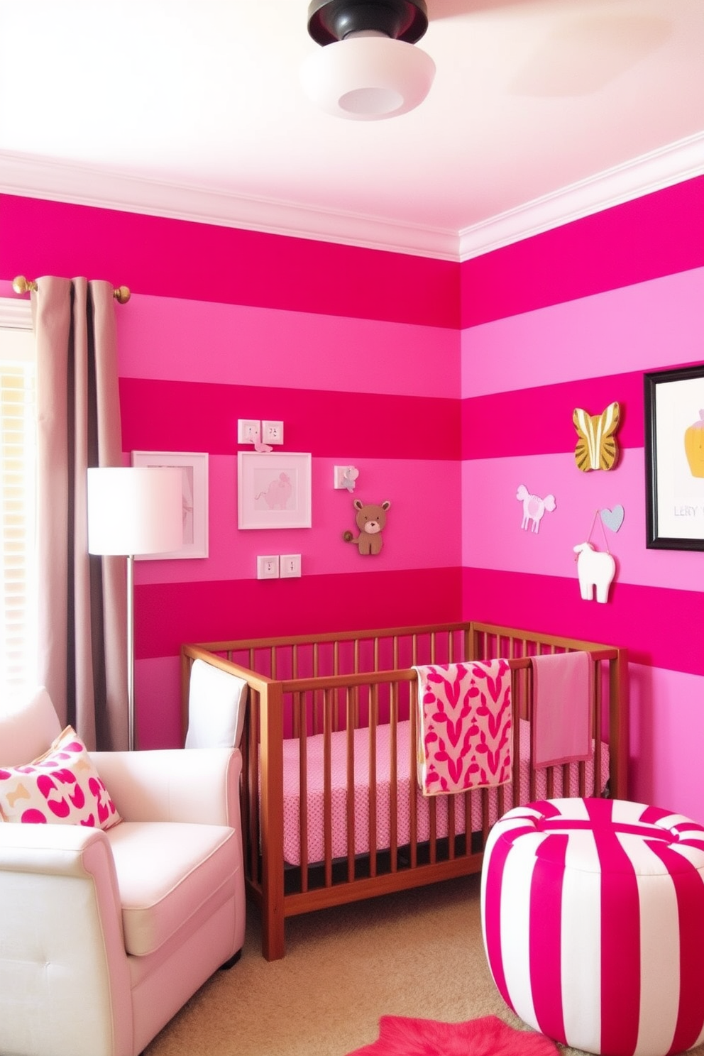 Magenta Wall Painting Ideas 9