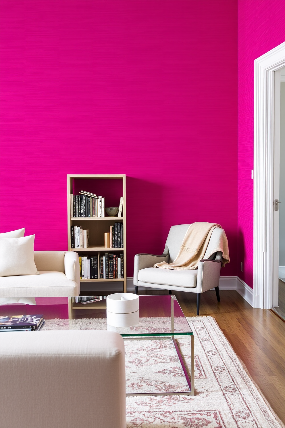 Magenta Wallpaper Decorating Ideas 14