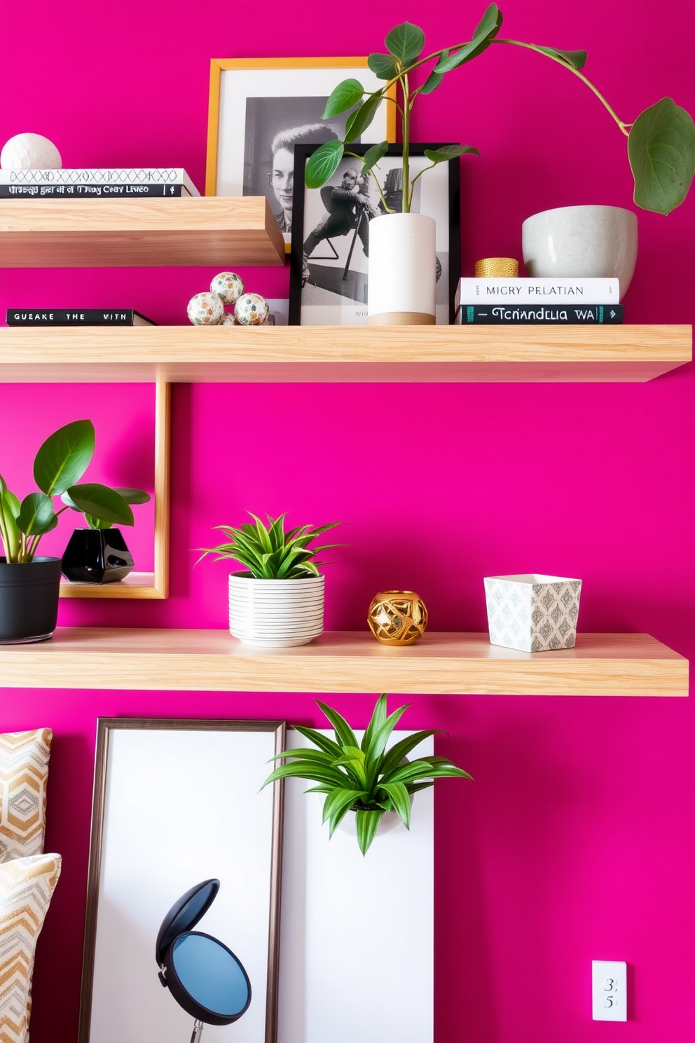 Magenta Wallpaper Decorating Ideas 16