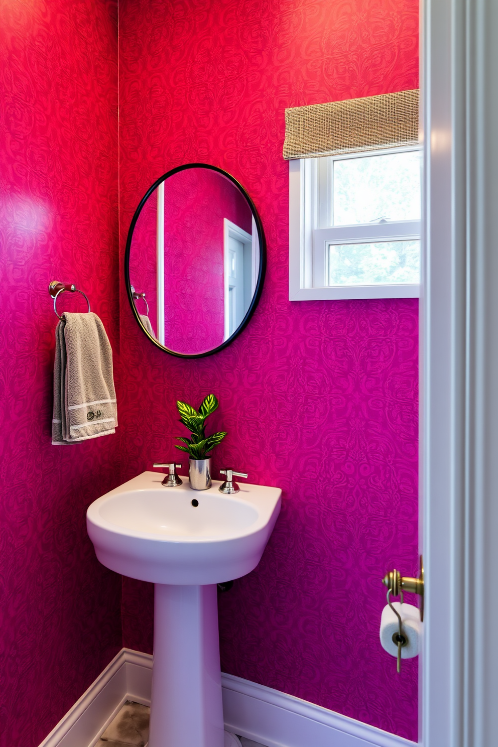 Magenta Wallpaper Decorating Ideas 23