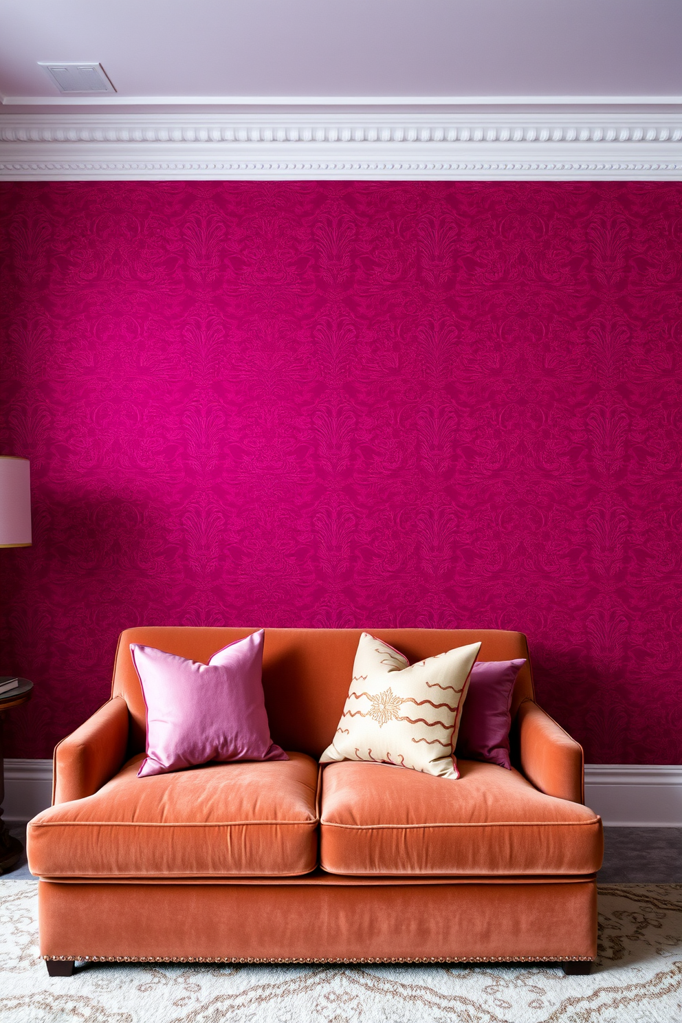 Magenta Wallpaper Decorating Ideas 6