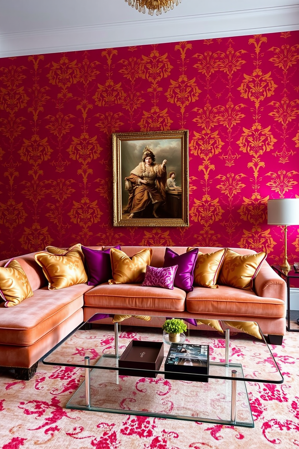 Magenta Wallpaper Decorating Ideas 8