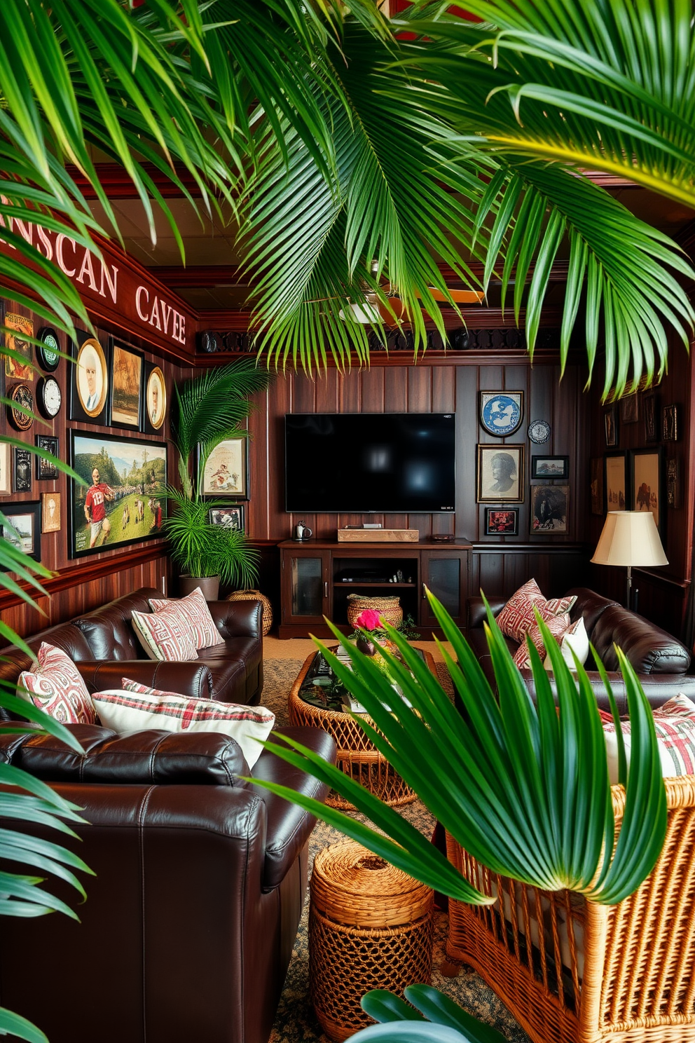 Man Cave Wallpaper Decorating Ideas 26