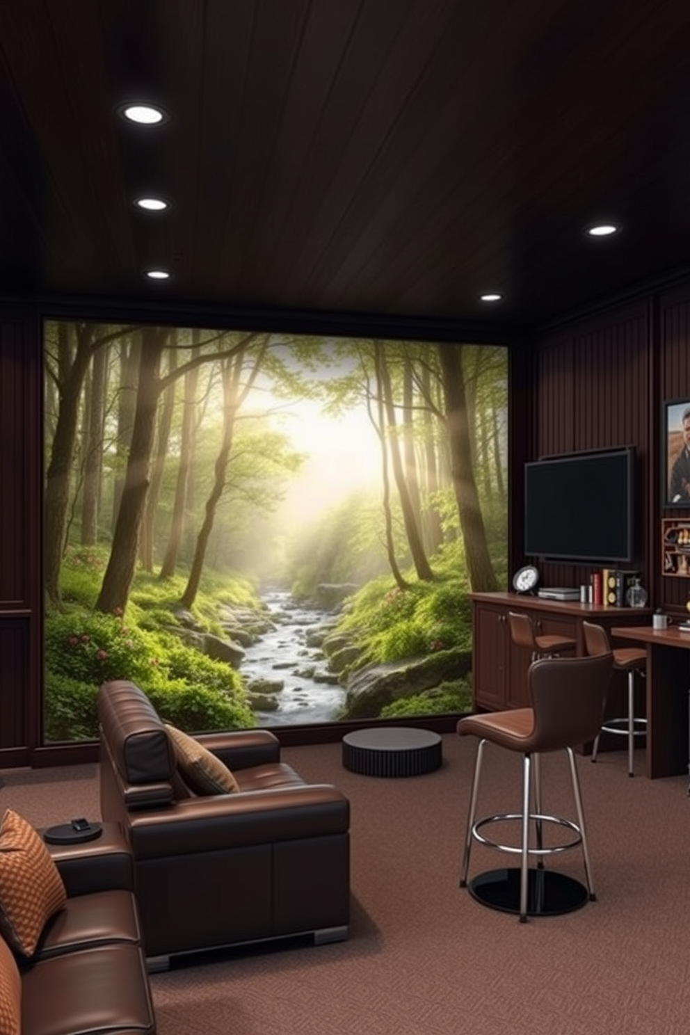 Man Cave Wallpaper Decorating Ideas 5