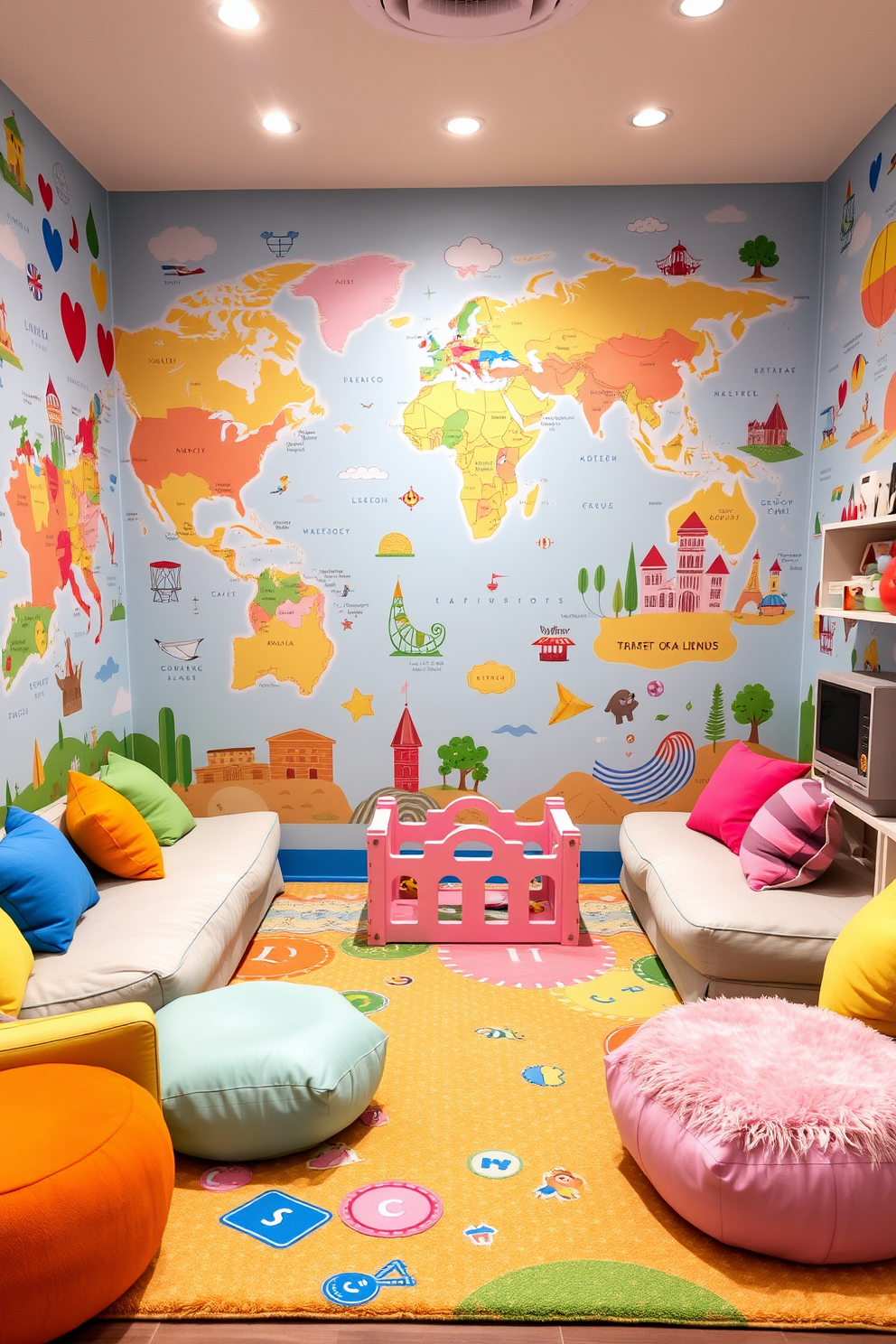 Map Wallpaper Decorating Ideas 12