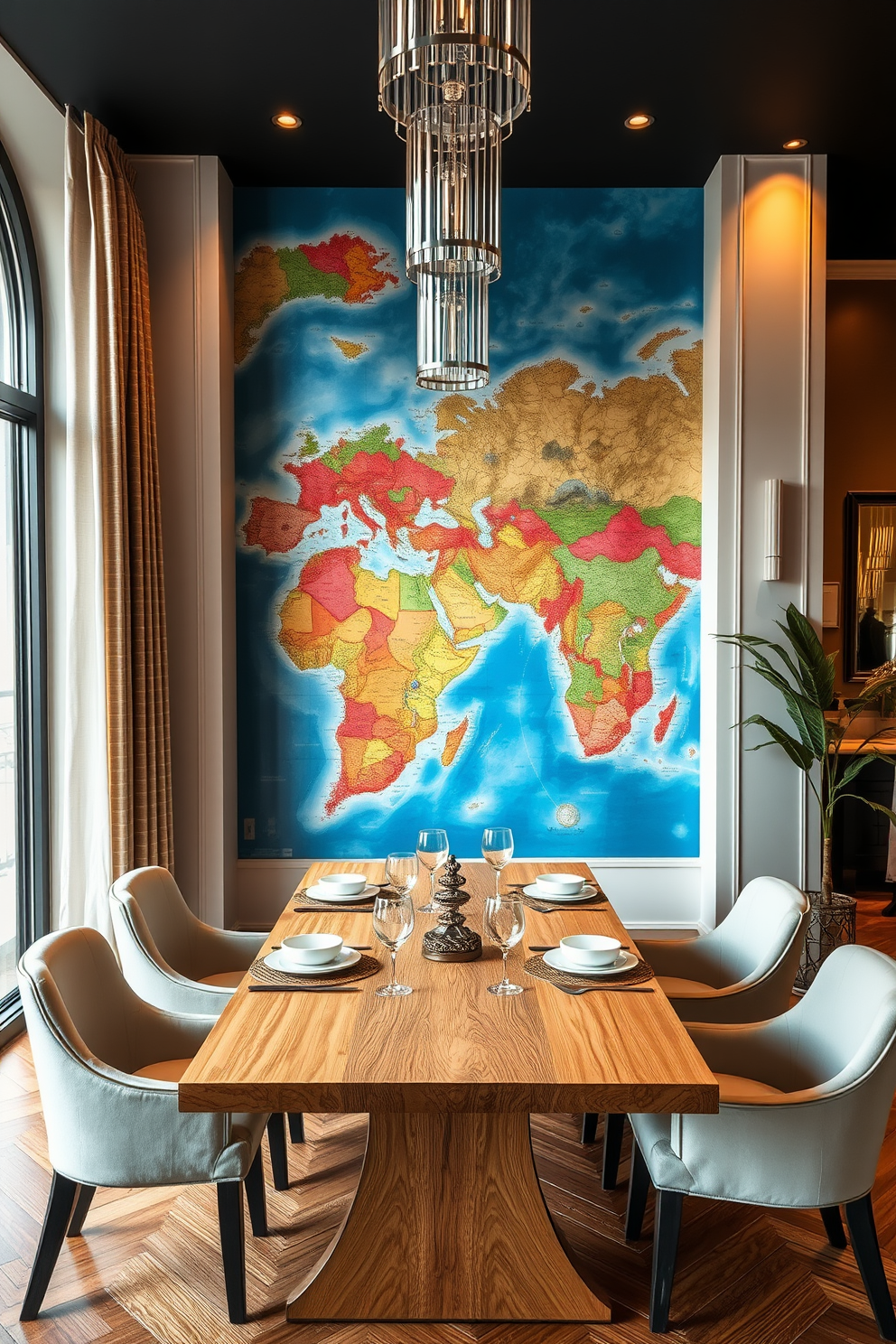 Map Wallpaper Decorating Ideas 13