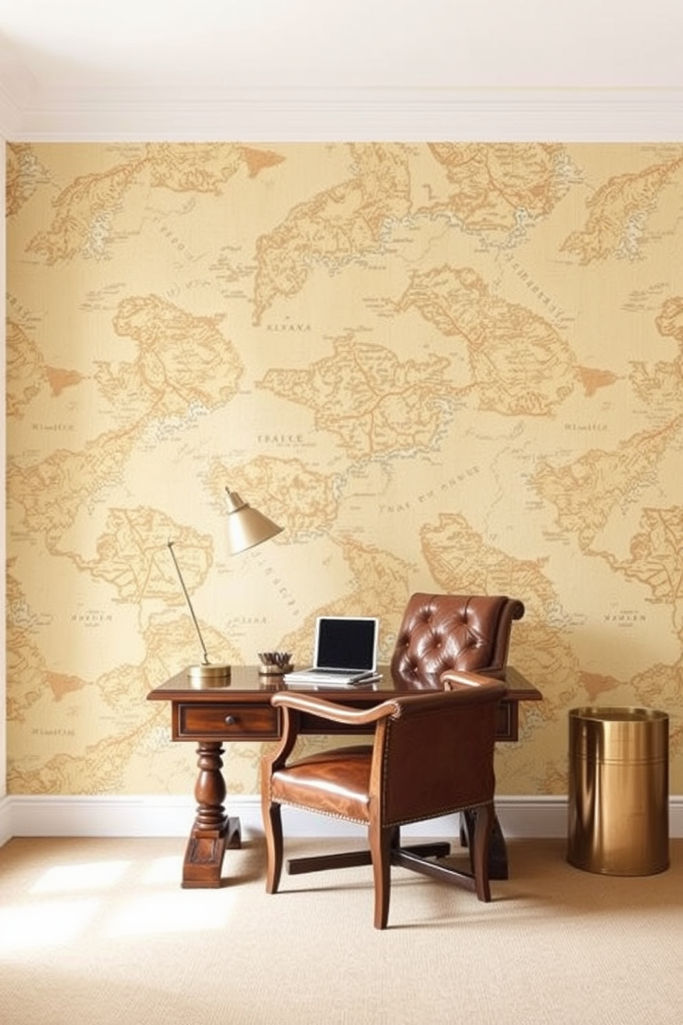 Map Wallpaper Decorating Ideas 19