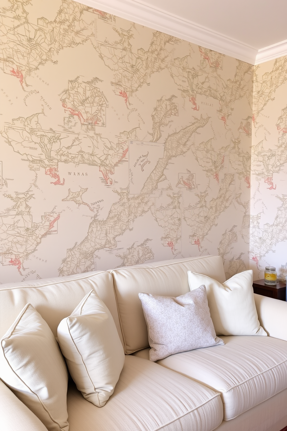 Map Wallpaper Decorating Ideas 20