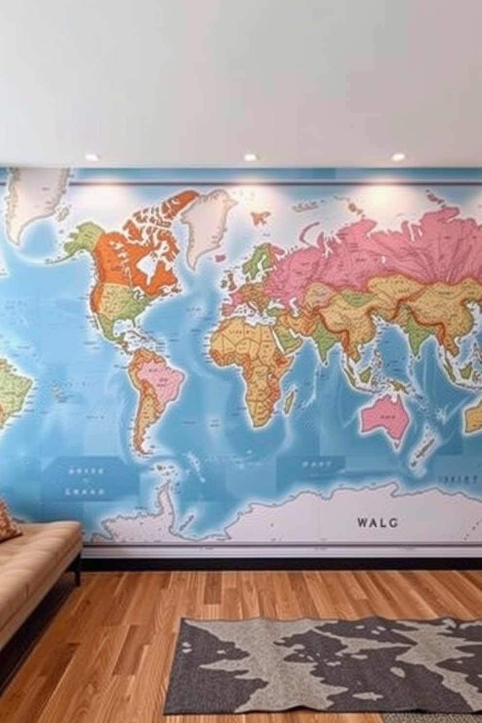 Map Wallpaper Decorating Ideas 21