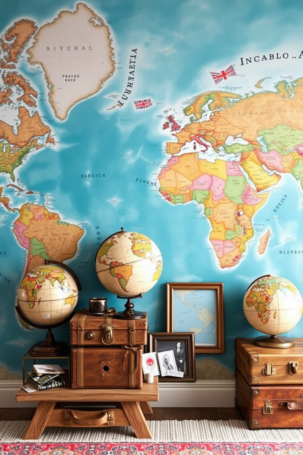 Map Wallpaper Decorating Ideas 23