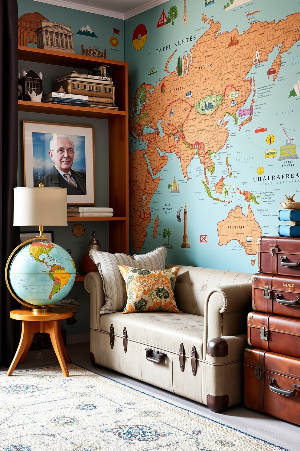 Map Wallpaper Decorating Ideas 25