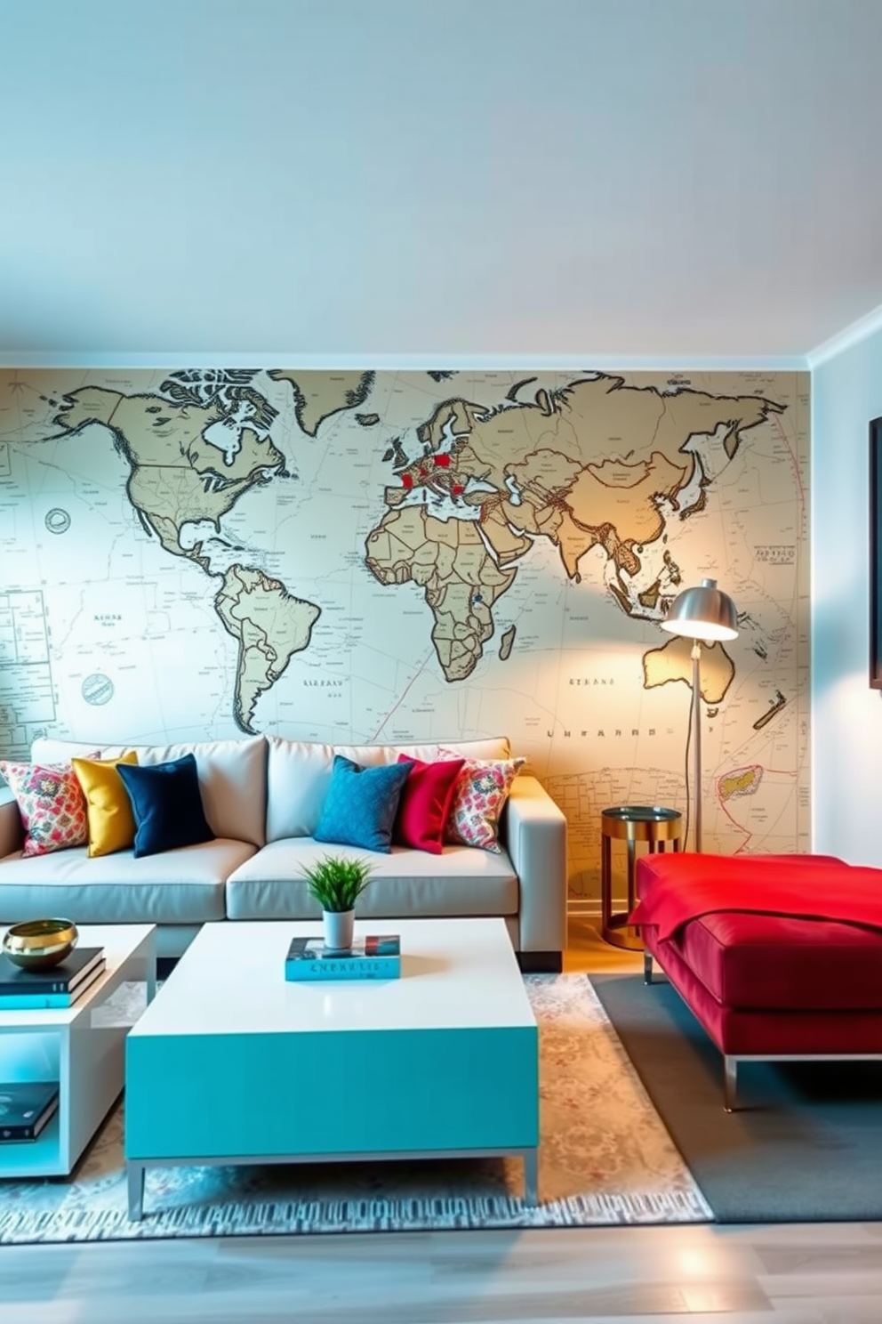 Map Wallpaper Decorating Ideas 27