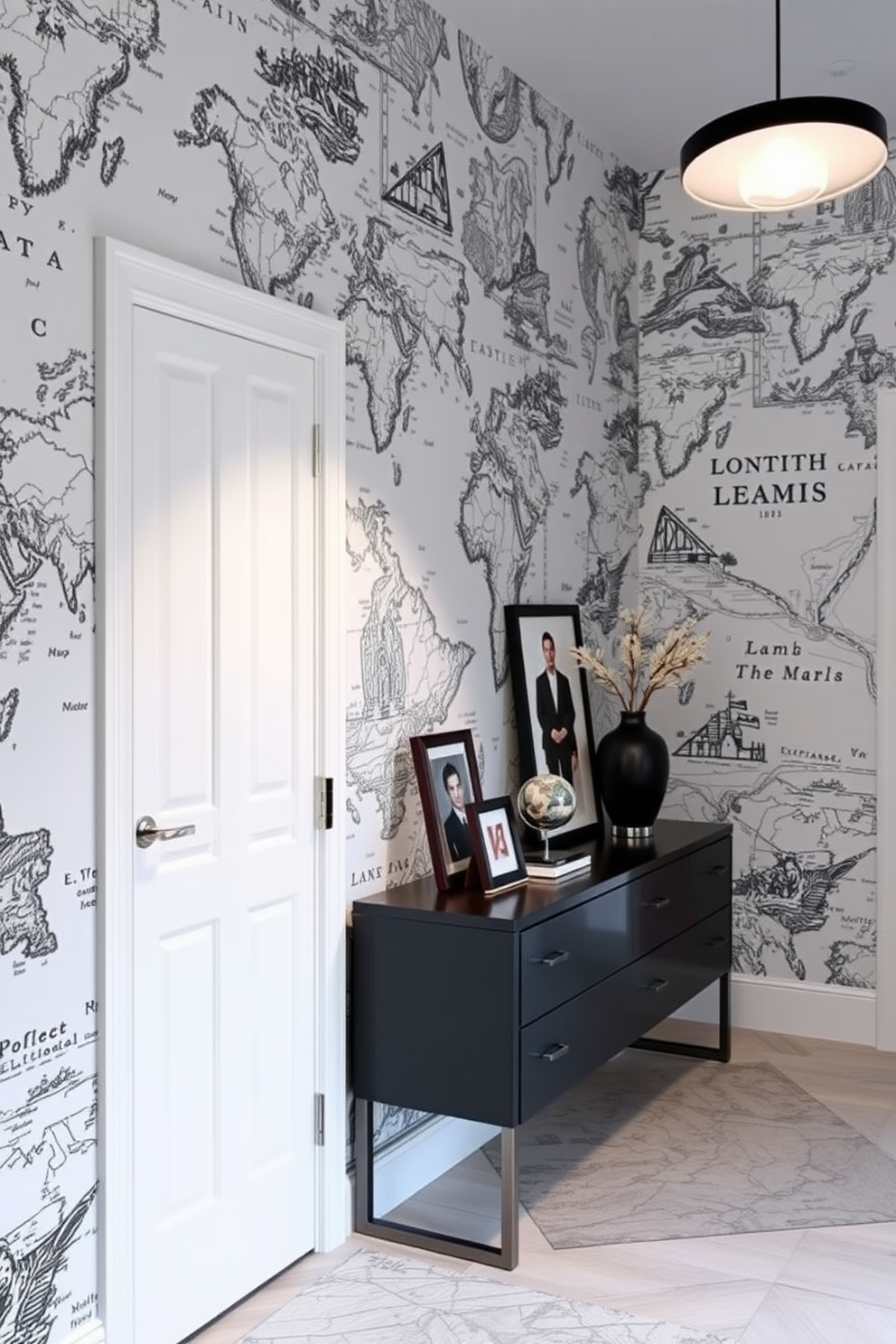 Map Wallpaper Decorating Ideas 4