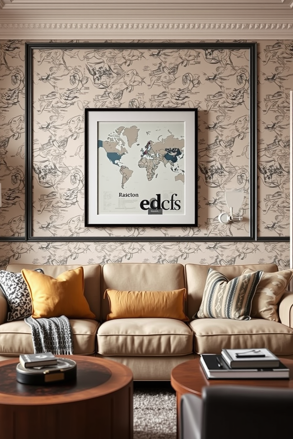 Map Wallpaper Decorating Ideas 6