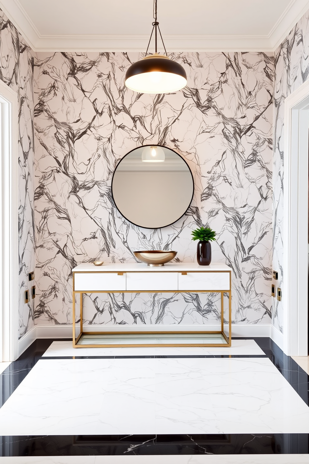 Marble Wallpaper Decorating Ideas 14