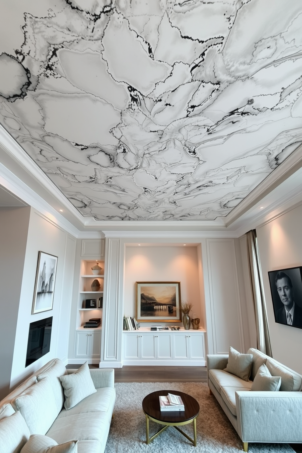 Marble Wallpaper Decorating Ideas 29