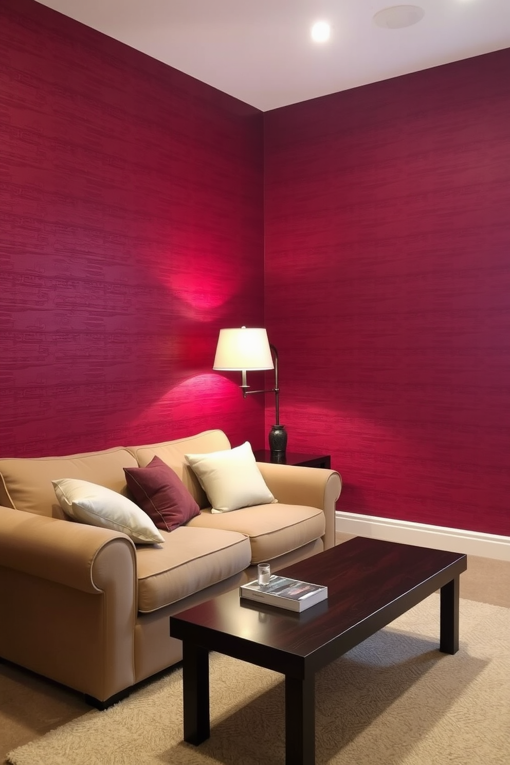 Maroon Wallpaper Decorating Ideas 3