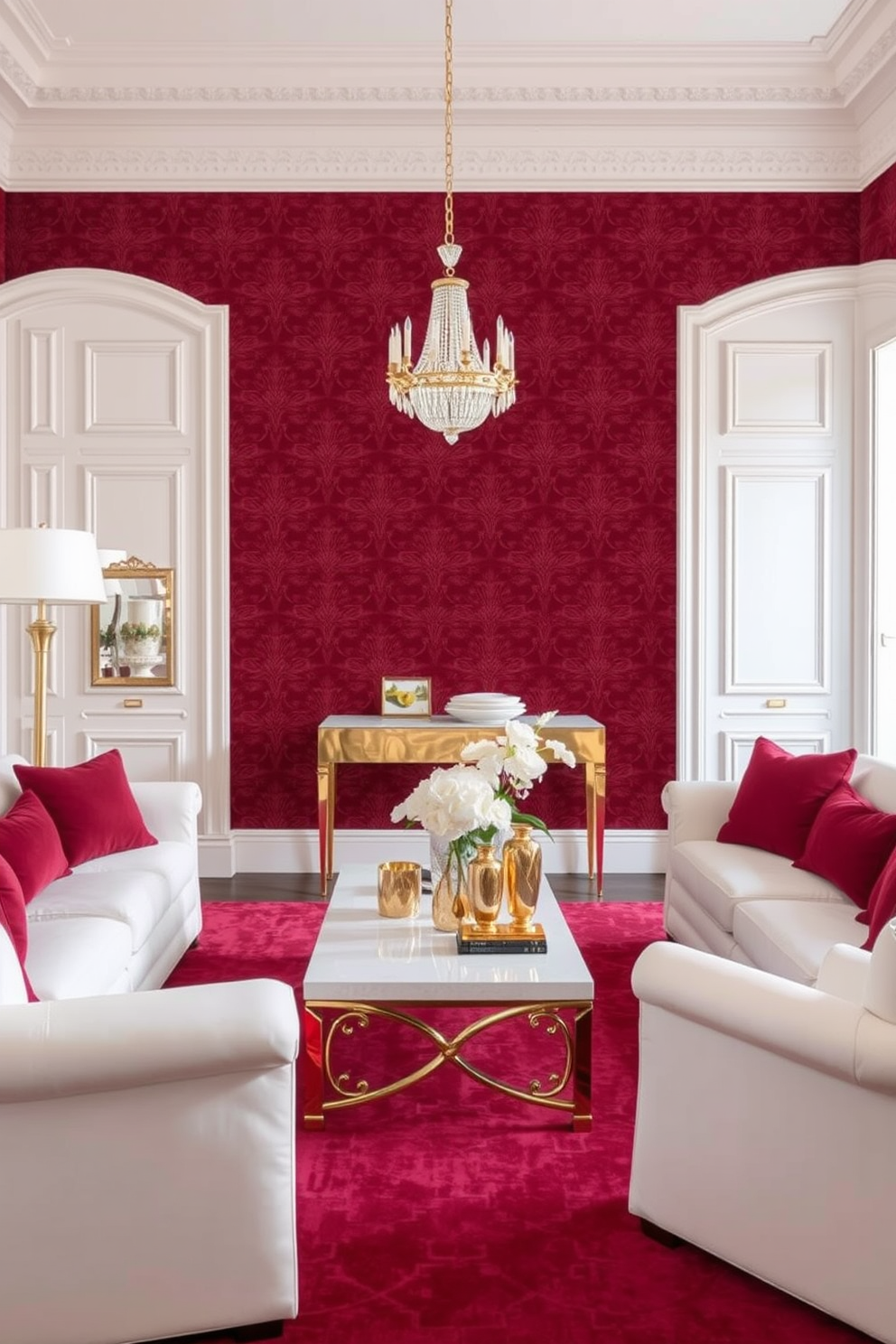 Maroon Wallpaper Decorating Ideas 8