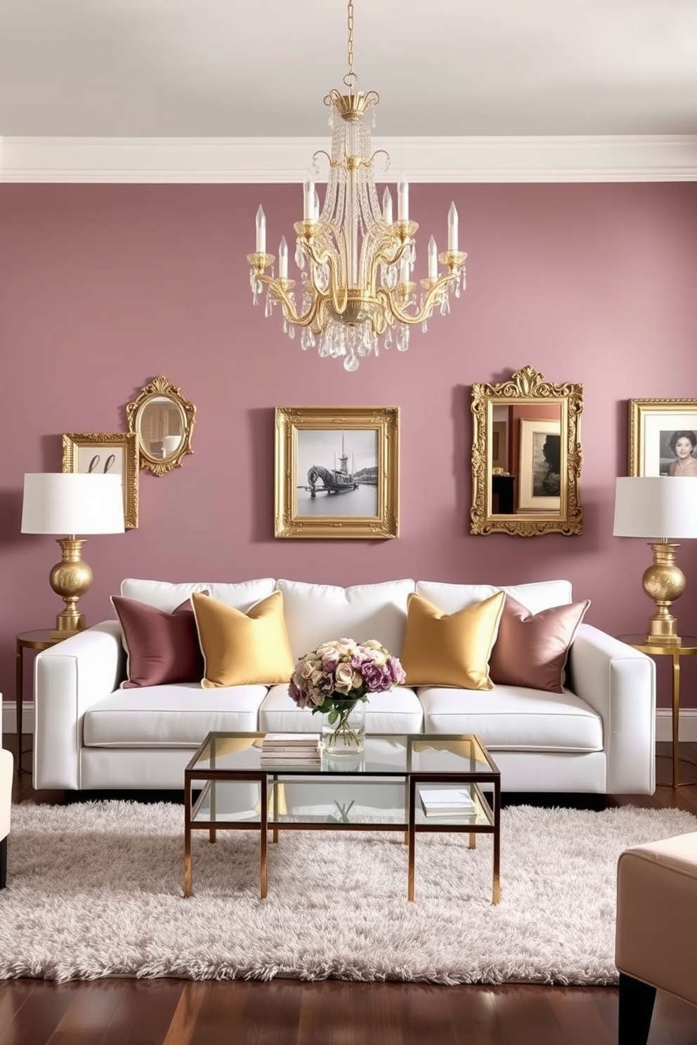 Mauve Wall Painting Ideas 2