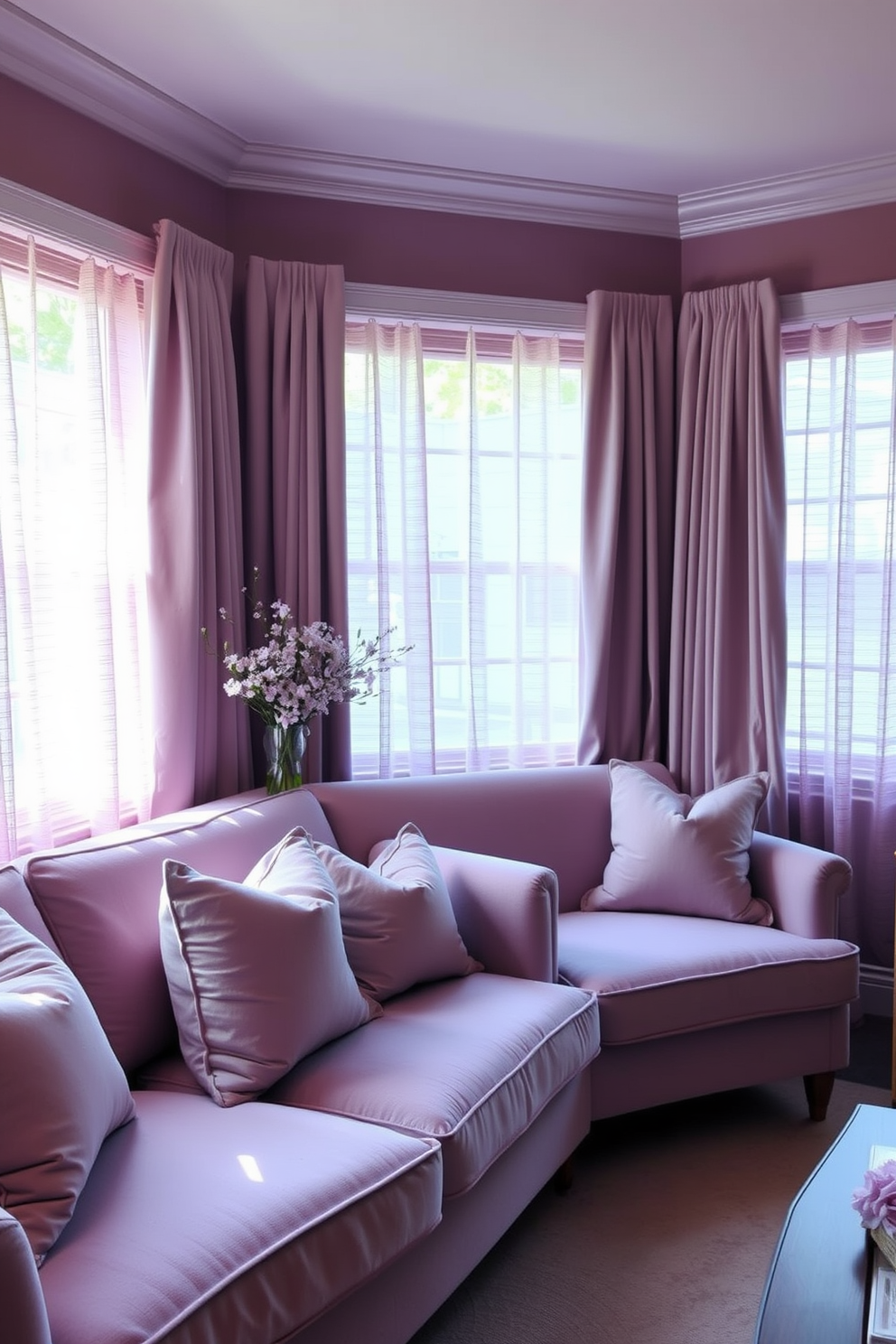 Mauve Wall Painting Ideas 23