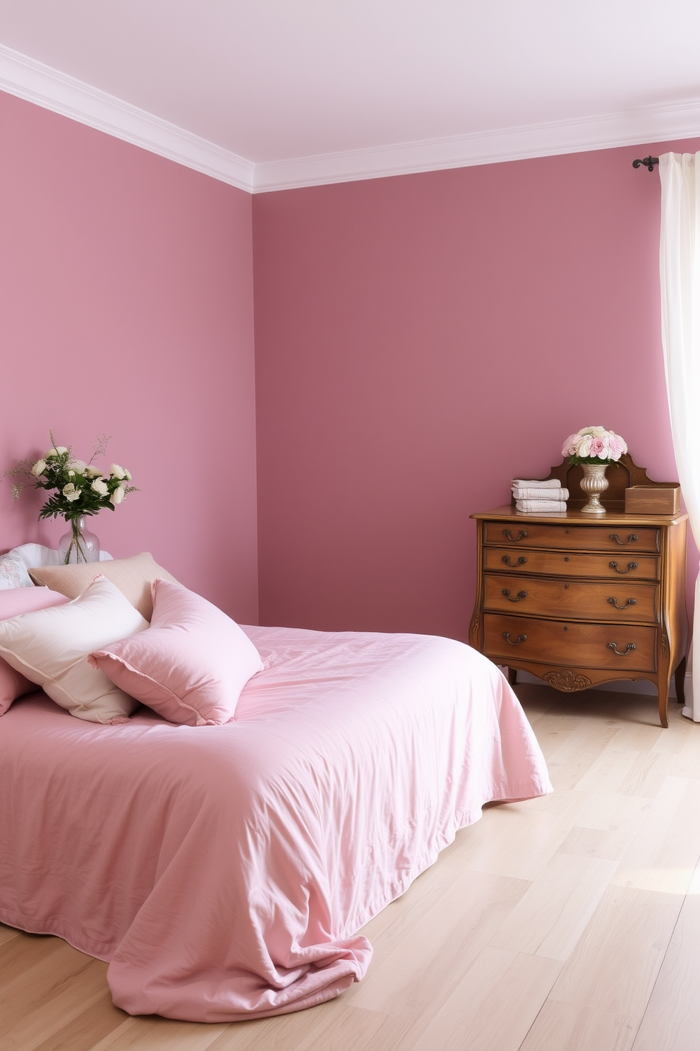 Mauve Wall Painting Ideas 25