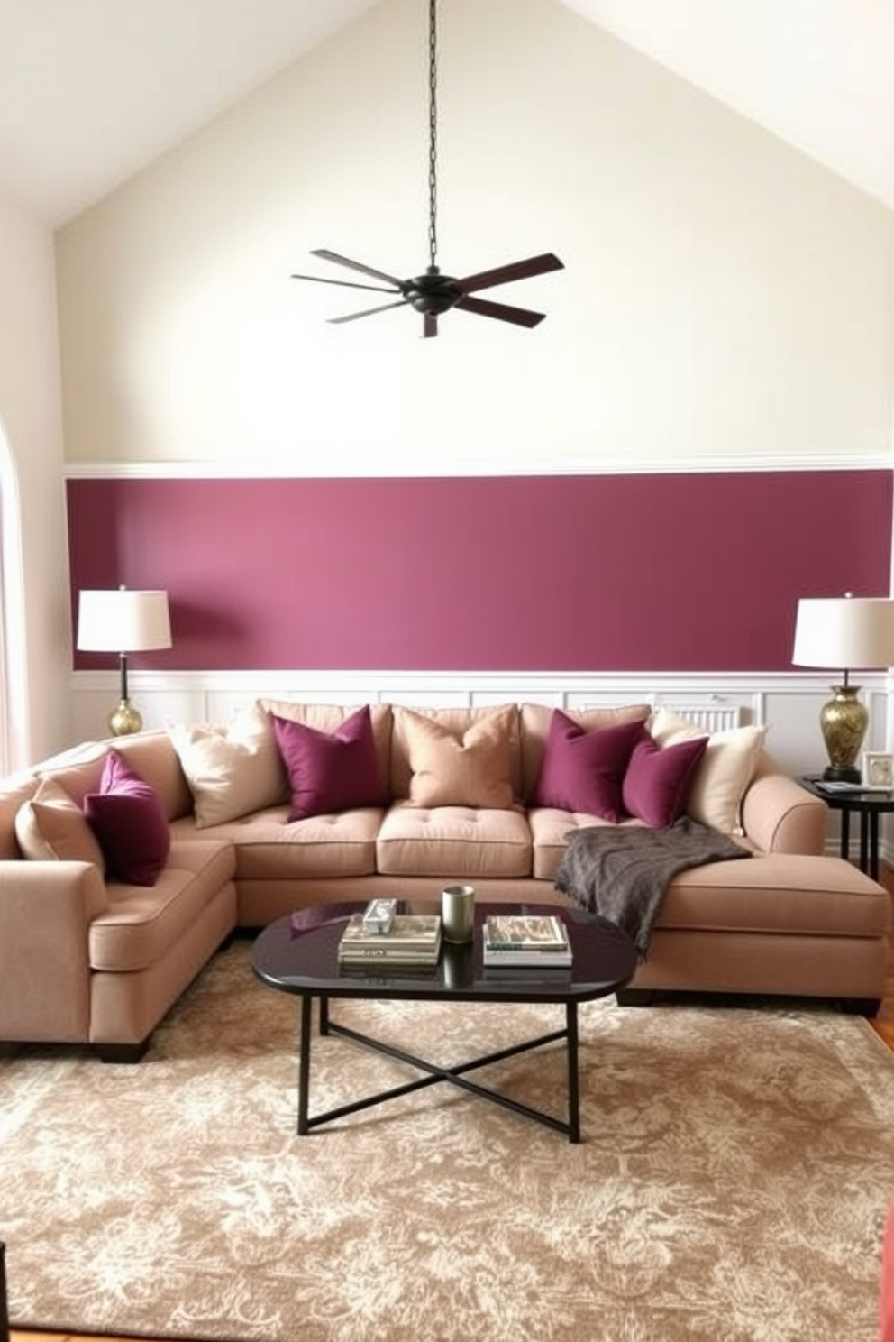 Mauve Wall Painting Ideas 3