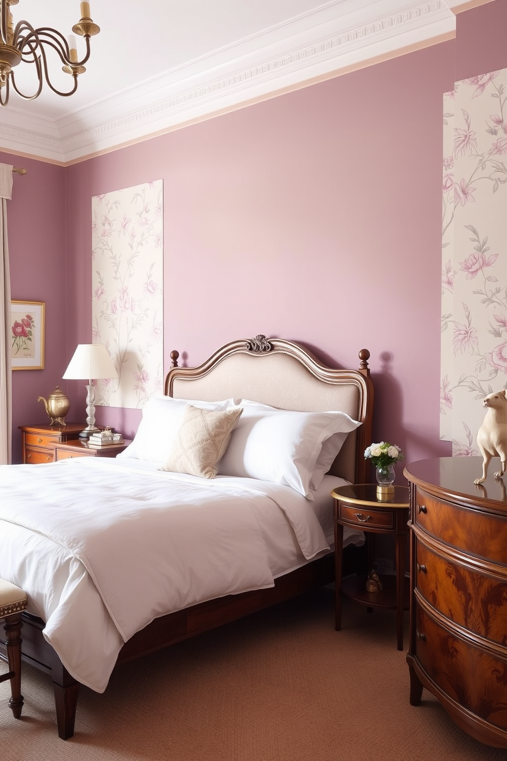 Mauve Wall Painting Ideas 8