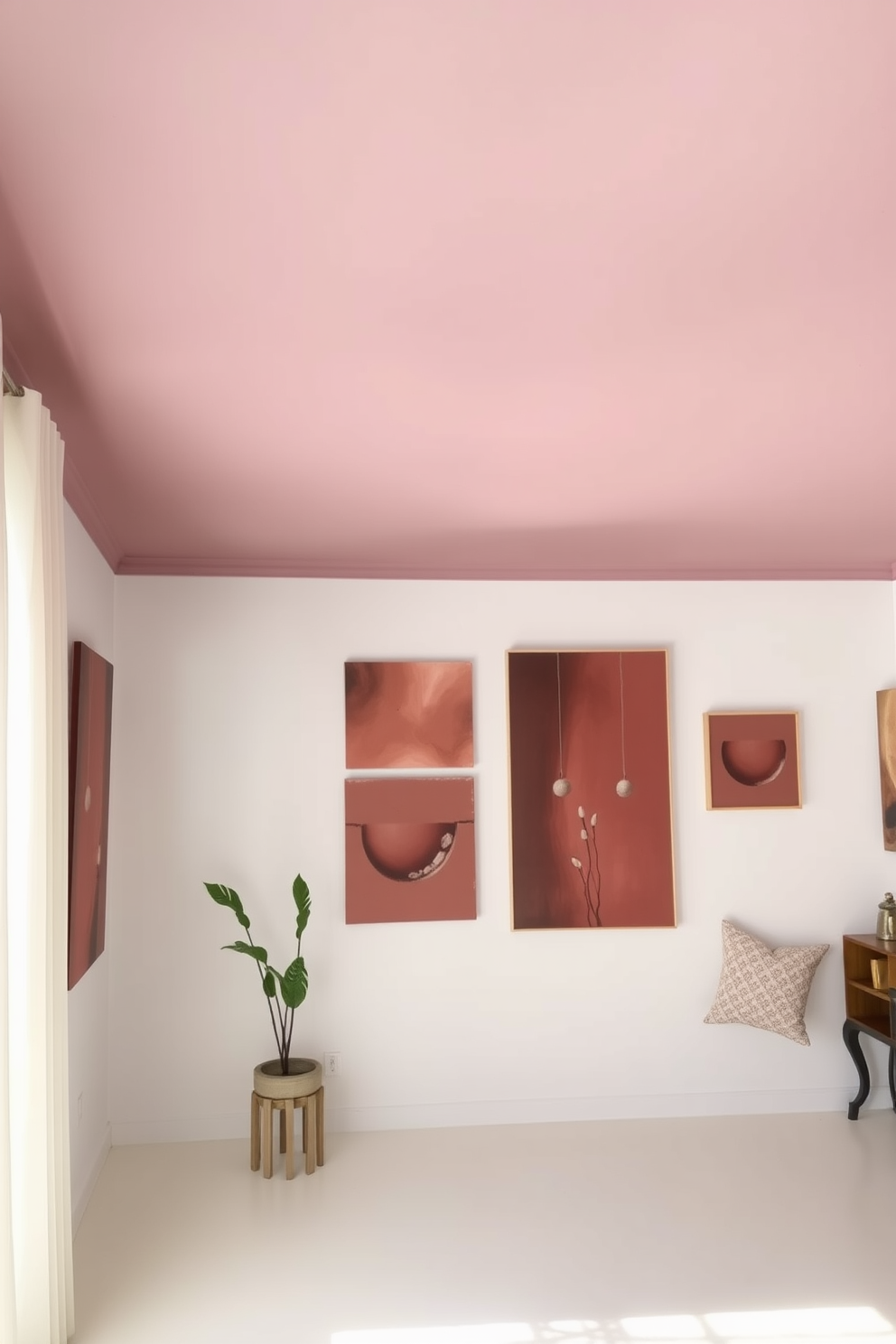 Mauve Wall Painting Ideas 9