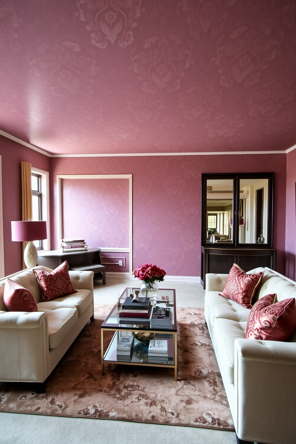 Mauve Wallpaper Decorating Ideas 17