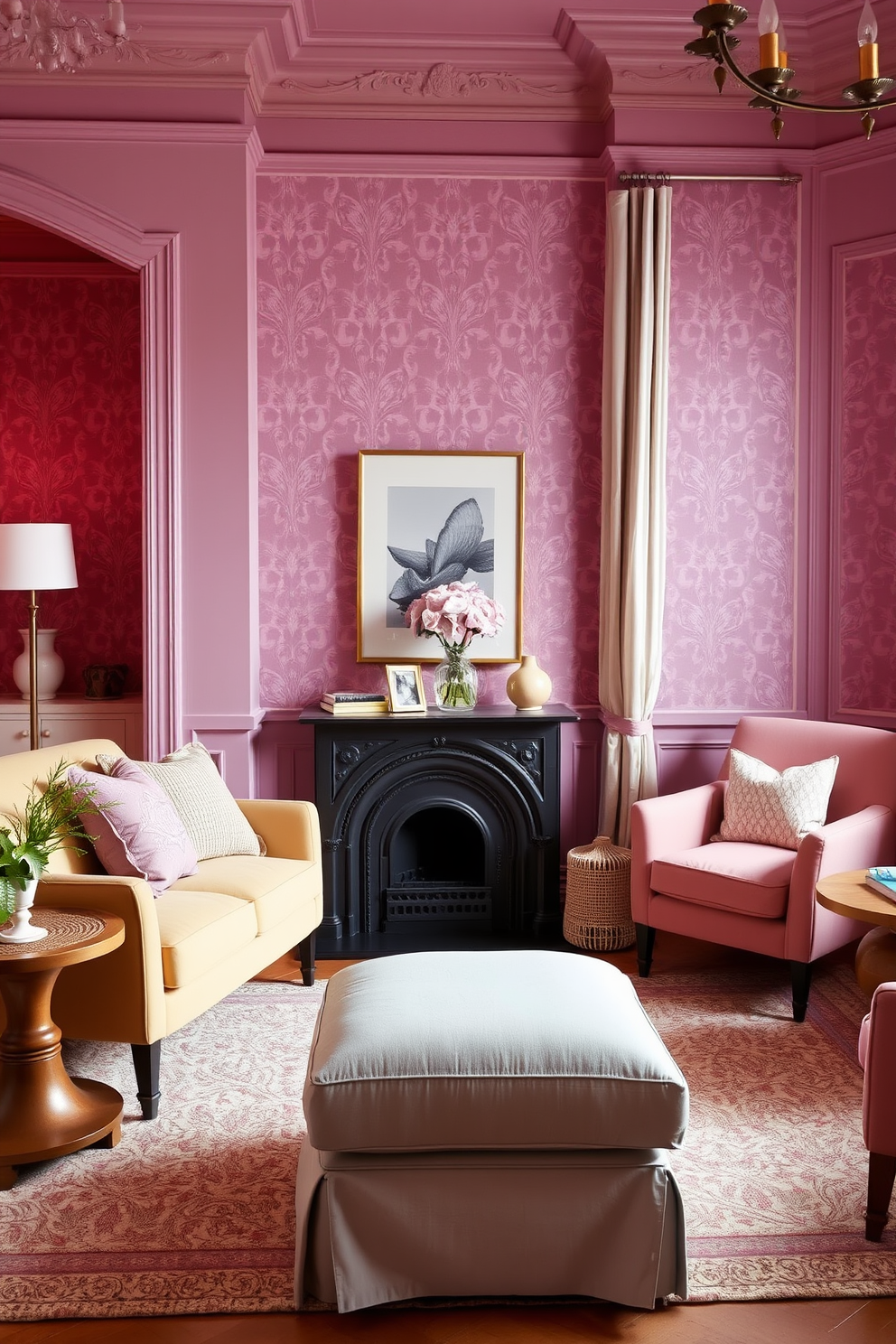 Mauve Wallpaper Decorating Ideas 18