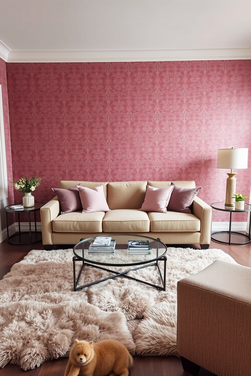 Mauve Wallpaper Decorating Ideas 24