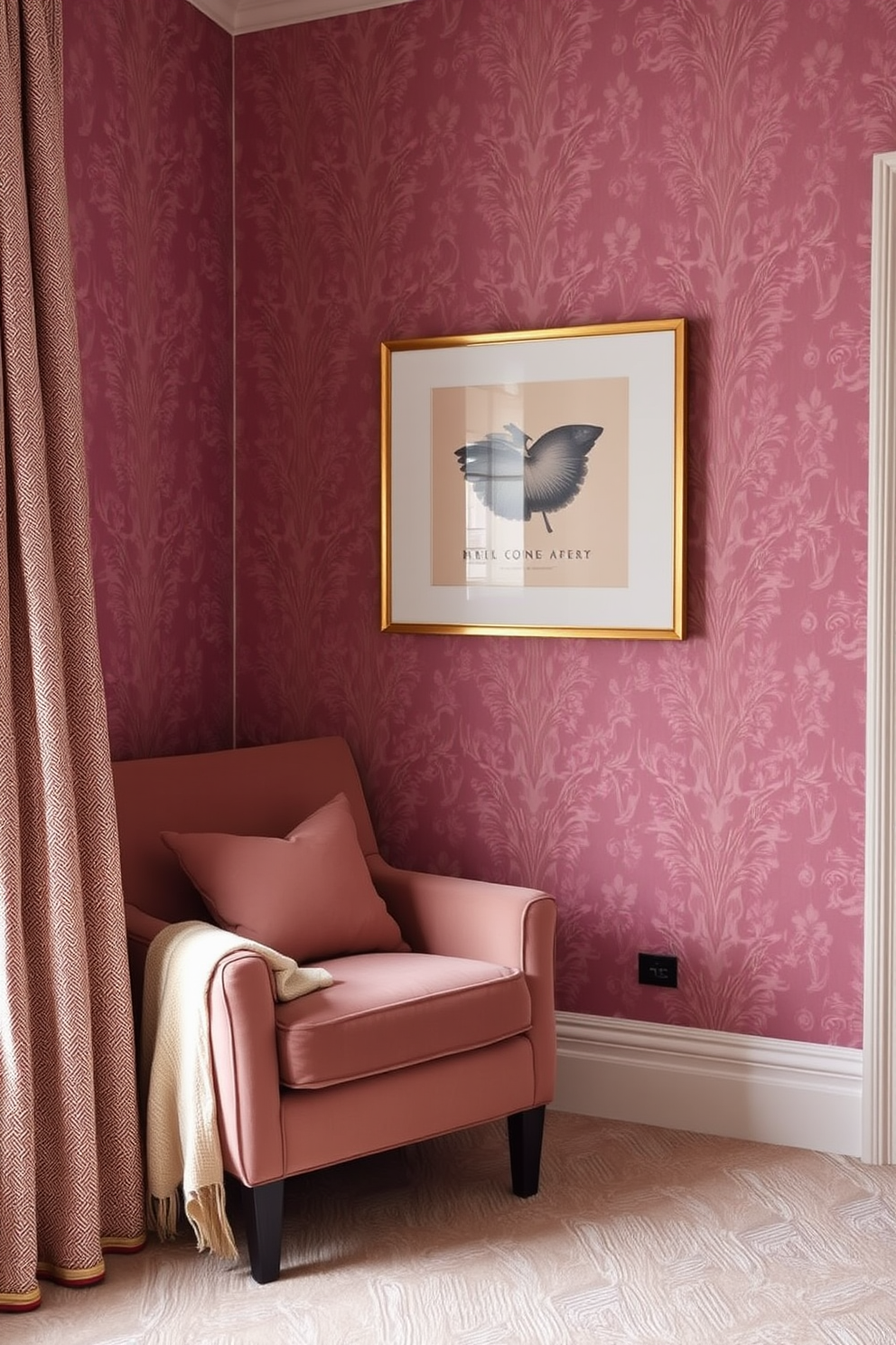 Mauve Wallpaper Decorating Ideas 25