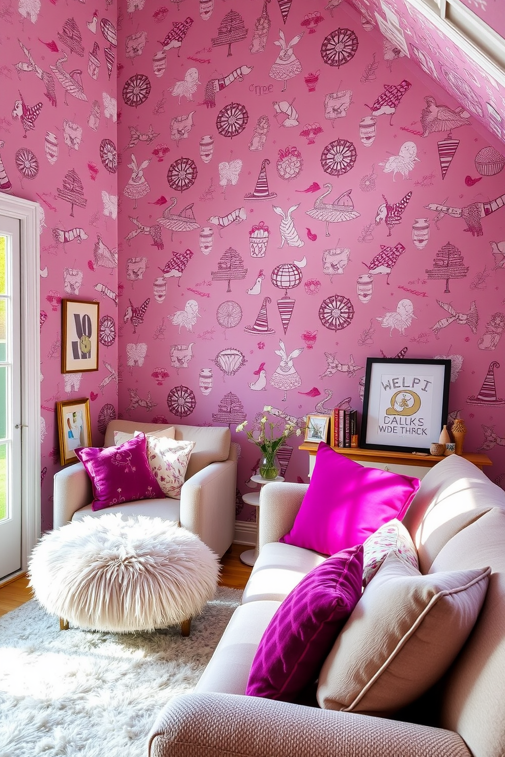 Mauve Wallpaper Decorating Ideas 30