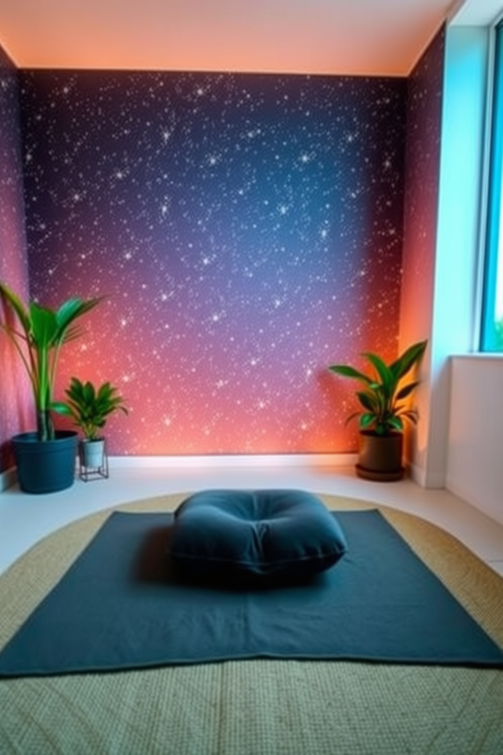 Meditation Room Wallpaper Decorating Ideas 13