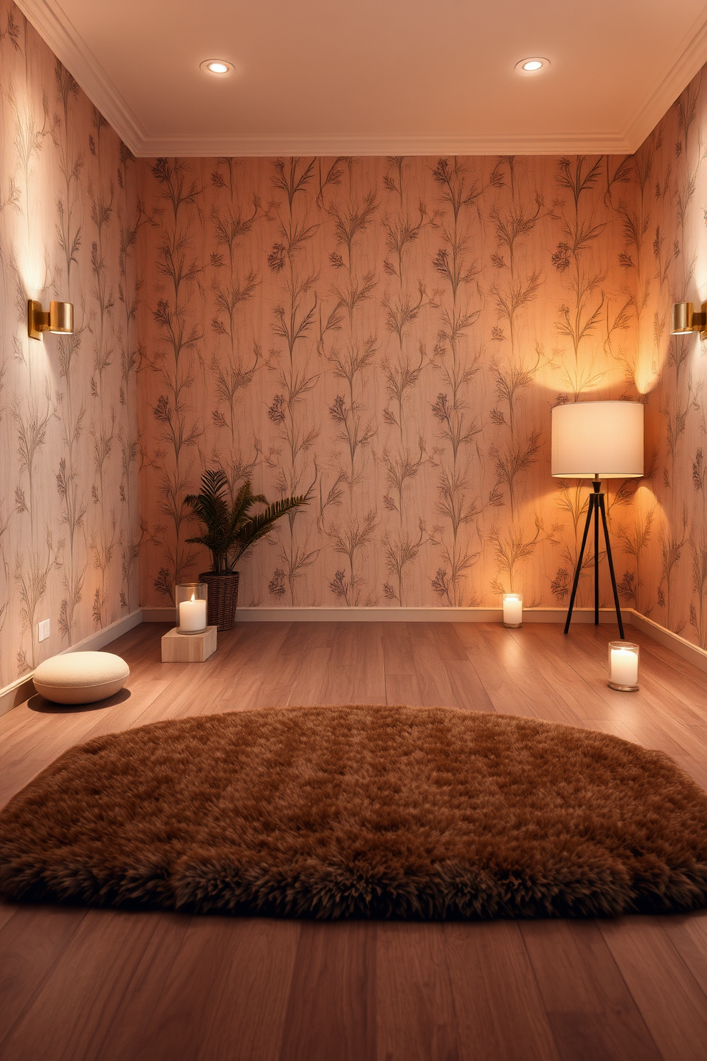 Meditation Room Wallpaper Decorating Ideas 30