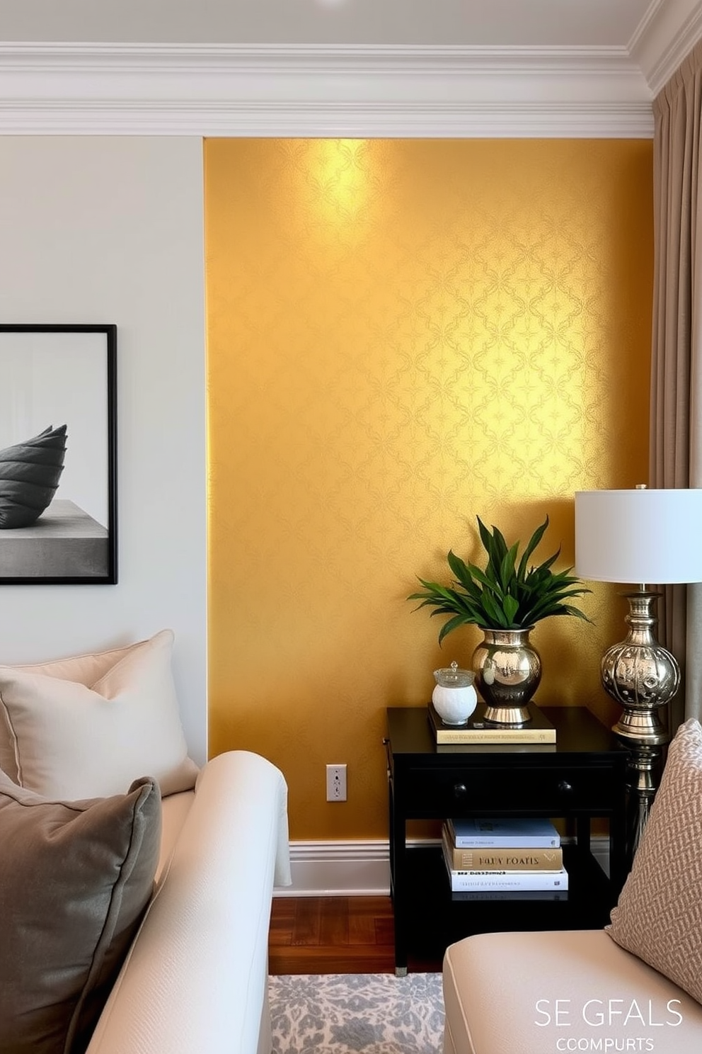 Metallic Wall Painting Ideas 1