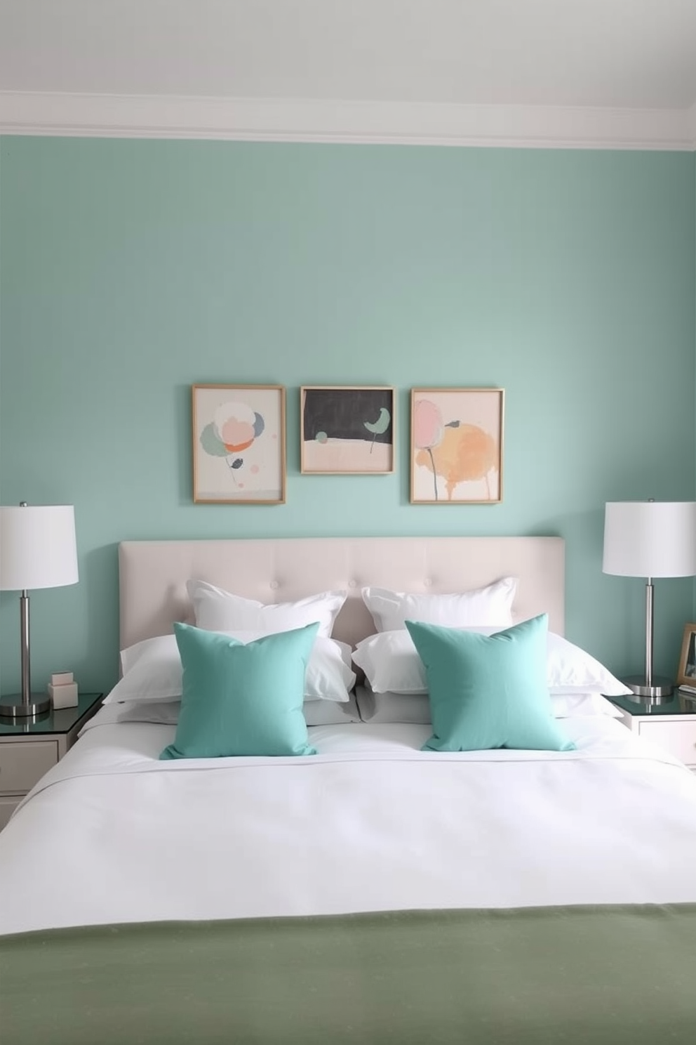 Mint Wall Painting Ideas 6